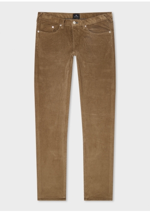 PS Paul Smith Tapered-Fit Light Brown Corduroy Trousers