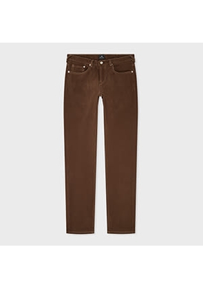 PS Paul Smith Brown Organic Cotton Tapered-Fit Jeans