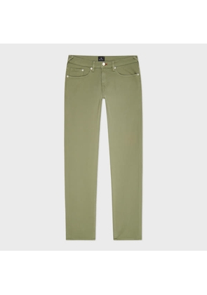 PS Paul Smith Tapered-Fit Washed Green Garment-Dyed Organic Cotton-Stretch Jeans