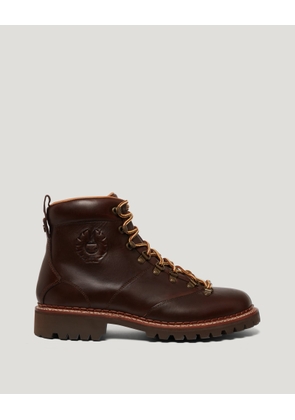 Belstaff Butler Boot Men's Polished Leather Chestnut Size UK 9