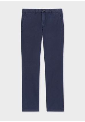 PS Paul Smith Slim-Fit Navy Cotton Twill Chinos Blue
