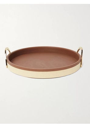 Ralph Lauren Home - Garrett Canvas, Leather and Brass Tray - Men - Neutrals