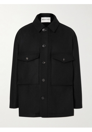 MILES LEON - Bonsai Melton Wool Jacket - Men - Black - XS