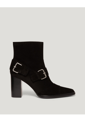 Belstaff Alder Boot Women's Suede Black Size UK 4