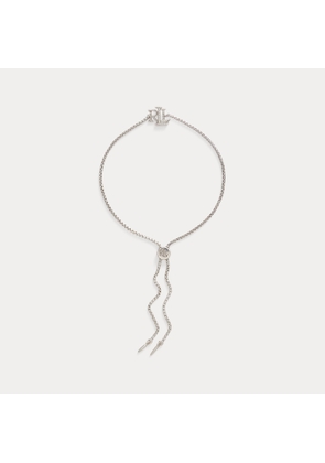 Sterling Silver Logo Slider Bracelet