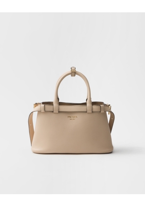 Prada Buckle small leather handbag with double belt