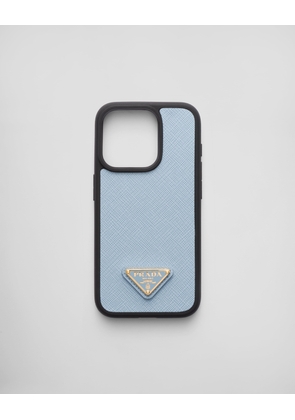 Saffiano leather cover for iPhone 15 Pro