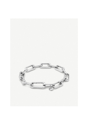 Womens Monica Vinader Alta Capture Sterling Silver Charm Bracelet