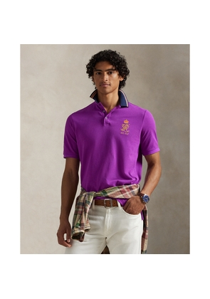 Classic Fit Crest Mesh Polo Shirt
