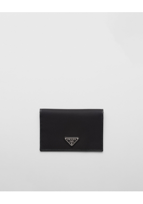 Re-Nylon and Saffiano leather passport holder