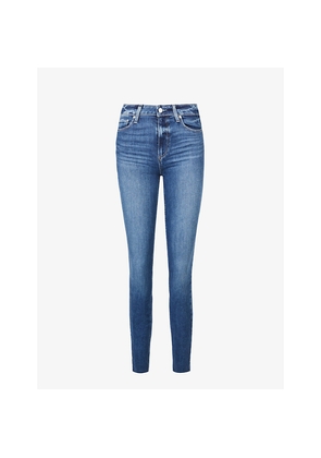 Womens Paige Hoxton Ankle Skinny High-Rise Jeans