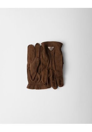 Suede gloves