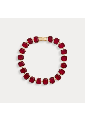 Gold-Plated Stone Tennis Bracelet