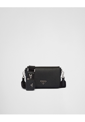 Saffiano leather shoulder bag