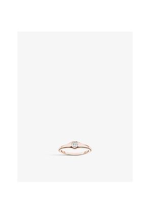 Womens Thomas Sabo Heart 18ct Rose Gold-Plated Sterling-Silver Ring