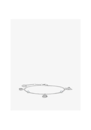 Womens Thomas Sabo Shell-Charm Sterling-Silver and Cubic Zirconia Bracelet