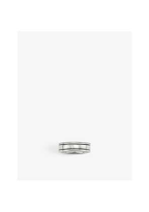 Mens Thomas Sabo Rebel At Heart Blackened Sterling-Silver Band Ring
