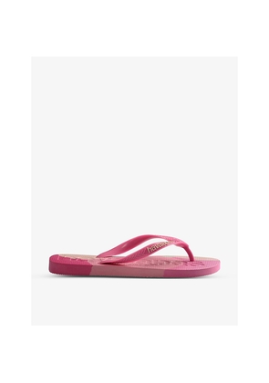 Womens Havaianas Top Logomania Rubber Flip-Flops