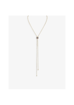Boucheron Quatre Classique 18ct Yellow-Gold, White-Gold, Rose-Gold, PVD and 0.18ct Diamond Tie Necklace