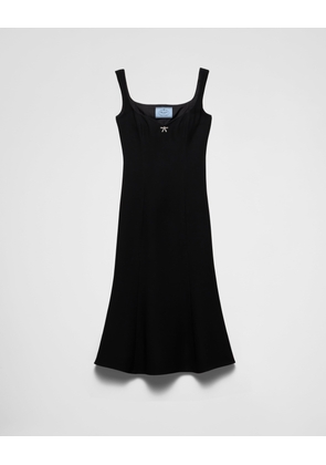 Embroidered cady dress