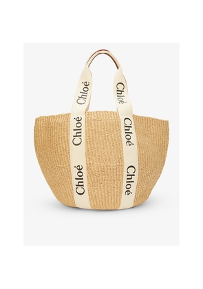 Womens Chloe Woody Medium Paper Basket Bag