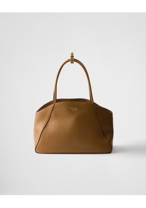 Large leather tote bag