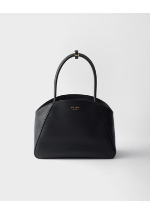 Large leather tote bag