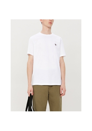Mens PS by Paul Smith Zebra-Embroidered Cotton-Jersey T-Shirt