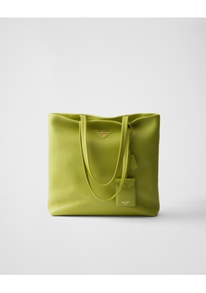 Large leather tote bag