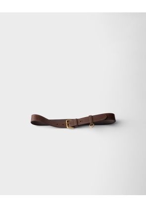 Antiqued leather belt