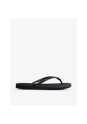 Womens Havaianas Slim Crystal-Embellished Rubber Flip-Flops