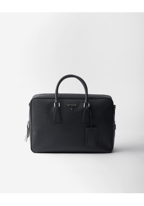 Saffiano leather work bag