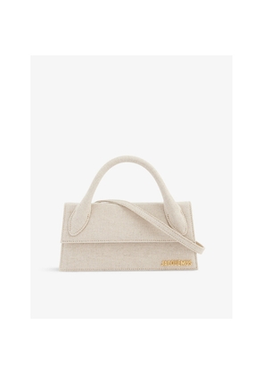 Womens Jacquemus Le Chiquito Long Linen-Blend Top-Handle Bag