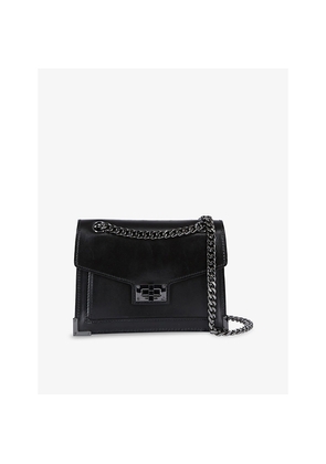 Womens The Kooples Emily Logo-Embellished Leather Cross-Body Bag