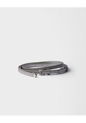 Nappa leather belt