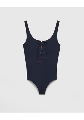 One-piece stretch jersey swimsuit