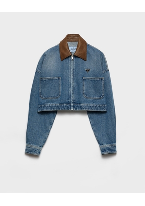 Cropped denim jacket