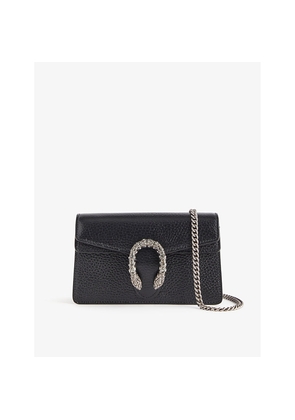 Womens Gucci Dionysus Mini Grained-Leather Cross-Body Bag