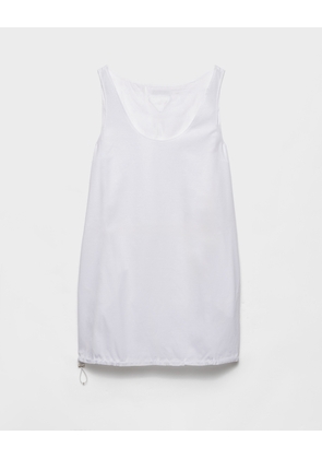 Reversible cotton jersey and Re-Nylon mini-dress