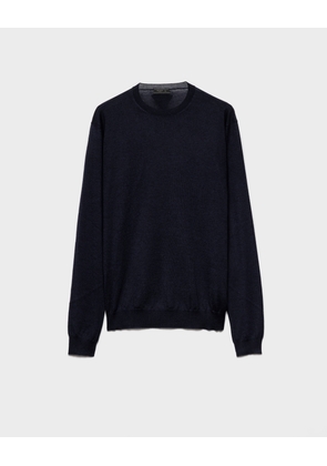 Cashmere and silk crew-neck sweater