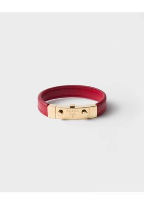 Saffiano leather bracelet