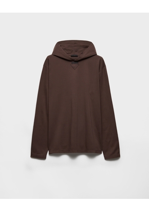 Long-sleeved cotton hoodie T-shirt