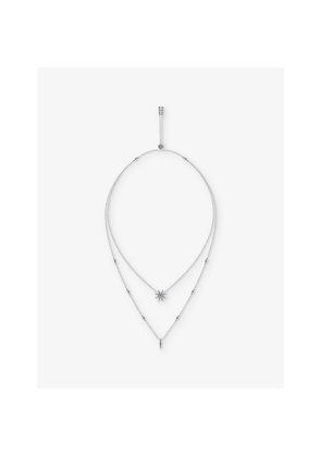 Womens Carat London Cosmo Sterling-Silver and Cubic Zirconia Necklace