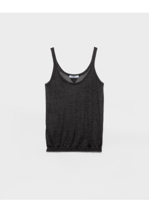 Cashmere and silk tank top