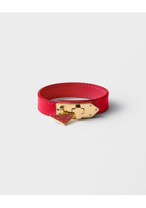 Saffiano leather bracelet
