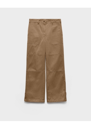 Wide-leg chino pants