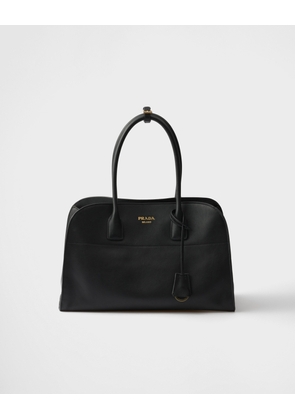 Large leather tote bag