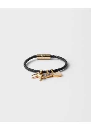 Braided nappa leather bracelet