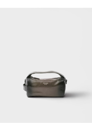 Antiqued leather shoulder bag