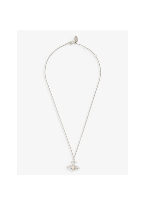 Womens Vivienne Westwood Jewellery Olympia Silver-Tone Brass and Cubic Zirconia Necklace